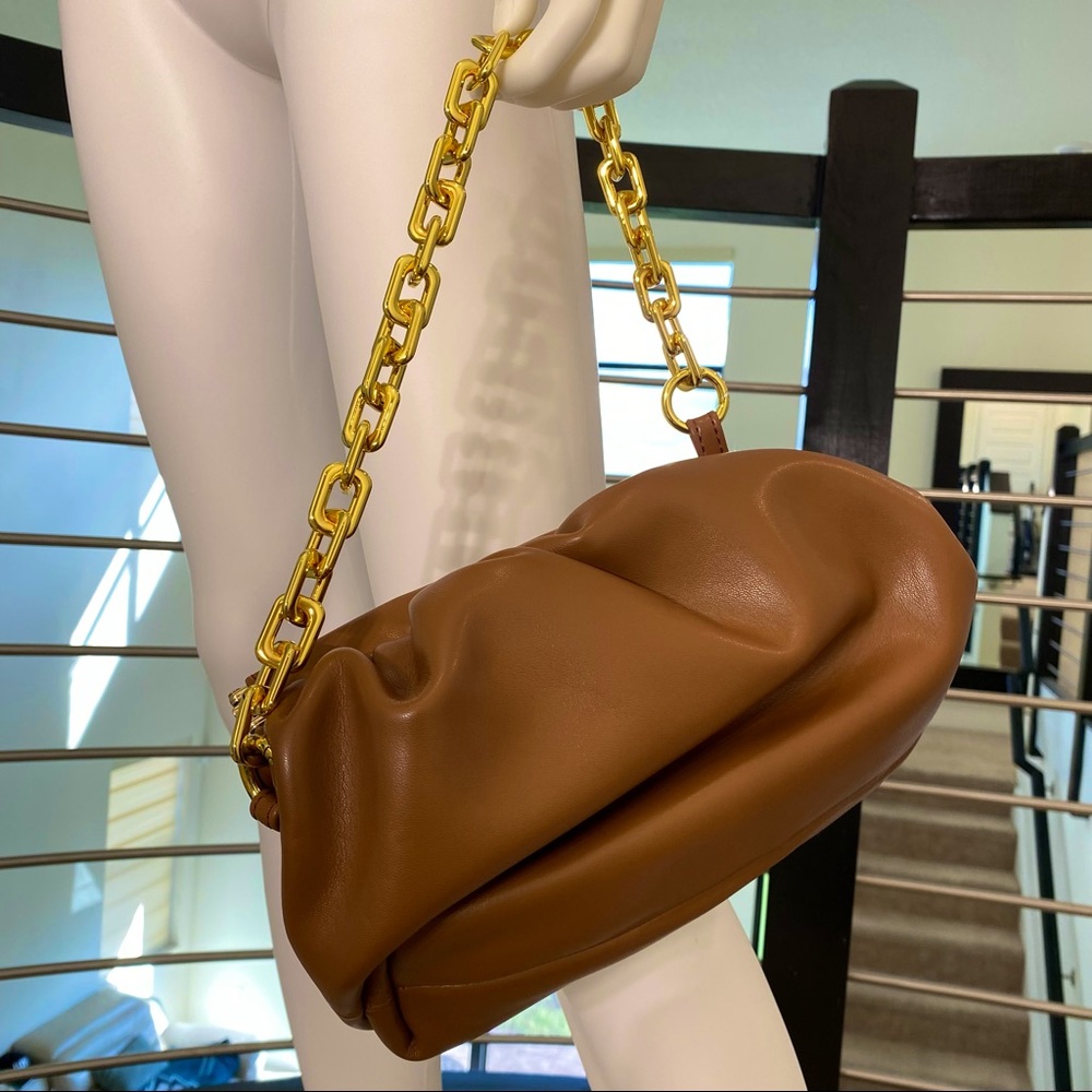 Brand new tan and gold pouch bag 💼